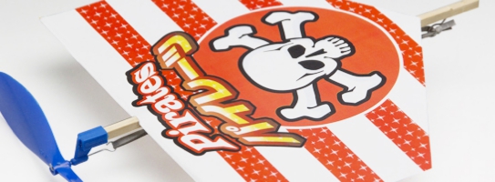 とはしてあそばう　ゴム動力プロペラヘリコプター　パイレーツ